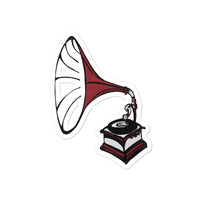 "Phonograph" Vinyl Sticker