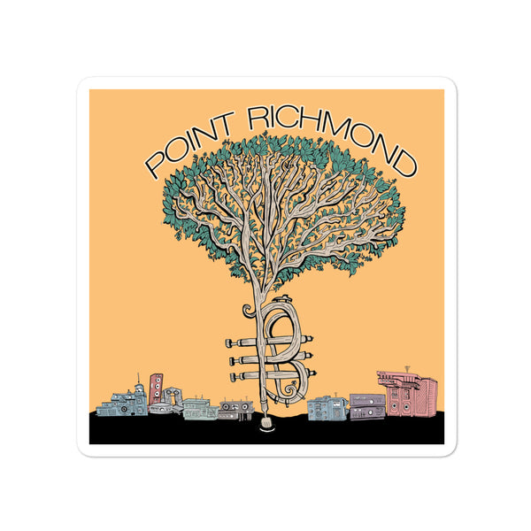 "Point Richmond Tree" Vinyl Sticker