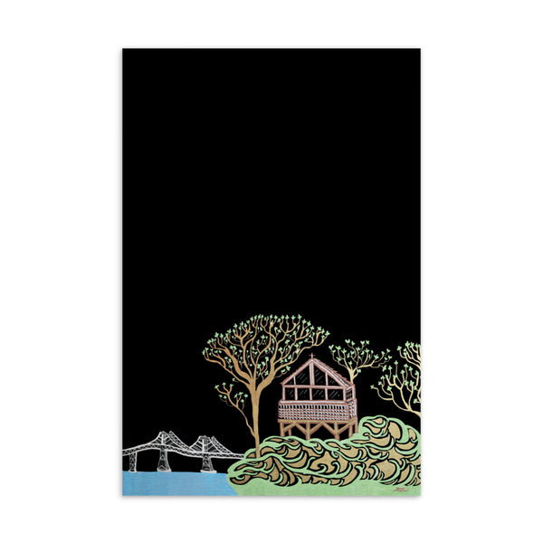 "Beach House" Postcard