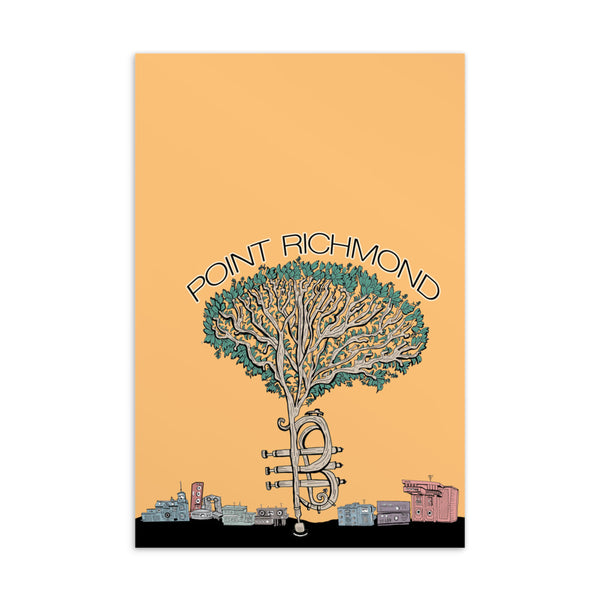 "Point Richmond Tree" Postcard