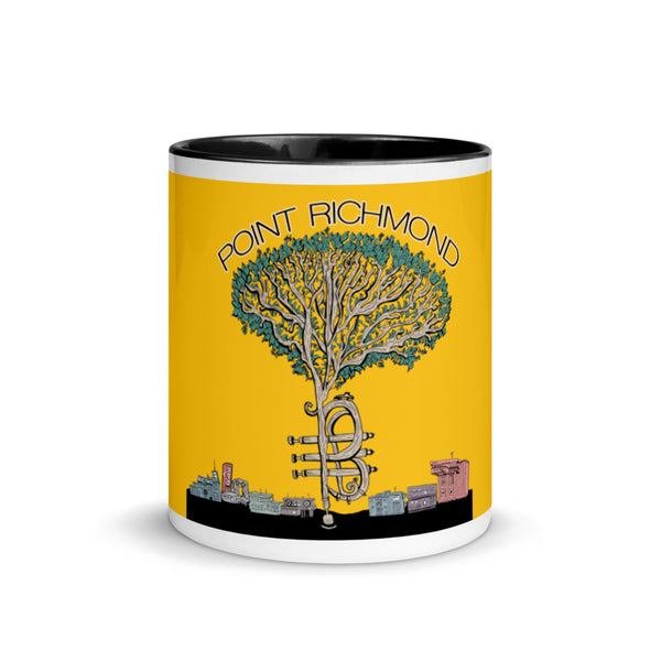 "Point Richmond Tree" Mug with Color Inside